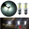 PA Wholesale LED High Power COB 7.5W Light with Ba15s Base White/Amber Color For Car Tail Backup, Turning Signal Lamp Bulb