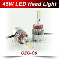 
CZG-C6 car led headlight H1/H7/H8/H11/9005(HB3)/9006(HB4),H4 45w 3000lm 90w 6000lm h4 led headlight car led head light bulbs
