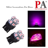 
PA Super Bright 13 SMD 5050 LED Pink Color with 7443 7440 T20 base for Auto Car Tail Light Bulbs
