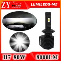 2017 Hot sale ZY P8 led headlight H7 H8 H11 replace xenon hid 40w