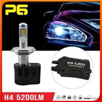 China ZY MZ chip P6 55w automotive led h4 h7 h8 h11 hb3 hb4 d2s headlight bulb kit