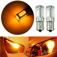 
PA Wholesale LED High Power COB 7.5W Light with Ba15s Base White/Amber Color For Car Tail Backup, Turning Signal Lamp Bulb
