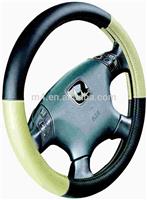 
Double color leather auto steering wheel cover
