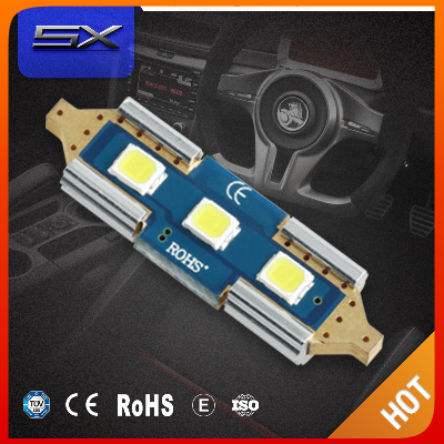 Promotion auto car Bulbs C5W AC10-30V 2W 31mm 3030 canbus LED festoon lighting without copper head led license plate lights