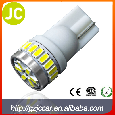 Car part accessory 12 months warranty T10 warm white 24W automobile led licence plate lamp auto led interior light