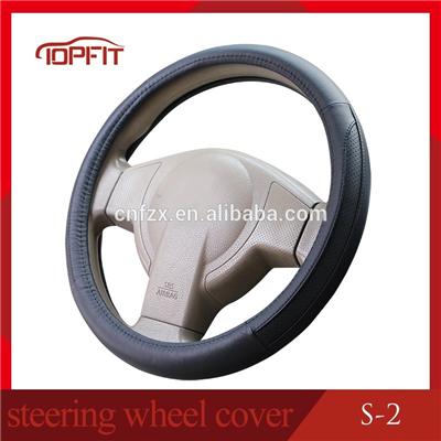 Hot Sell Economical Universal Leather 38cm Diameter Car Steering Wheel Cover Confortable Design Steering Wheel Cover Heated