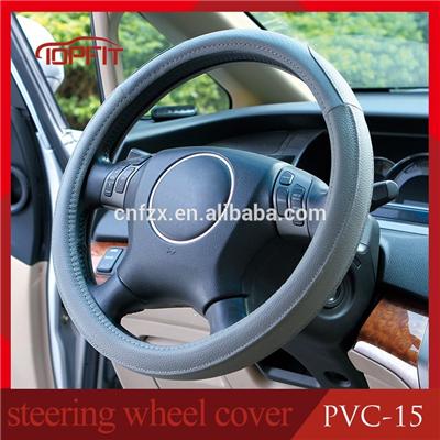 2016 latest design car steering wheel cover for TOYOTA car model use (PVC-15)