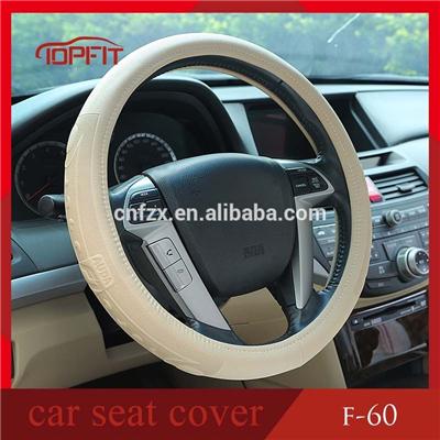 Wholesale car steering wheel cover made of Genuine leather pattern PVC materials