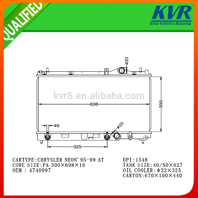 Oil Filled Radiator for Neon' 95-99 Oem 4740097