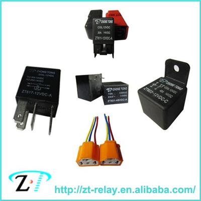 12v 24v 4pin 5pin general relay , sockets relay 40 amp relay