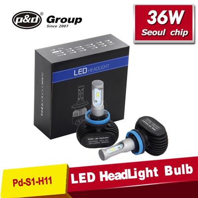 Good selling CE ROHS S1 36w led headlight bulb h11,led car headlight kit,h11 led headlight bulb
