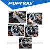 Car Steering Wheel Cover Hand Sewing mix colour silicone material for universal automobile