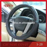 
truck steering wheel cover/ genuine leather steering wheel cover truck leather wheel cover
