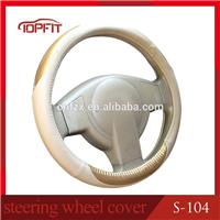 
unique genuine leather steering wheel cover with small medium large sizes for camary corrolla
