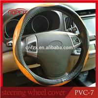 
Fashion design steering wheel cover with pvc leather for Patrol car
