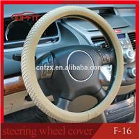 
2015 high quality/mid end steering wheel cover with imitation sheepskin leather
