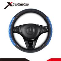 
Universal auto accessories custom design your steering wheel cover blue 38cm 15" for car suv

