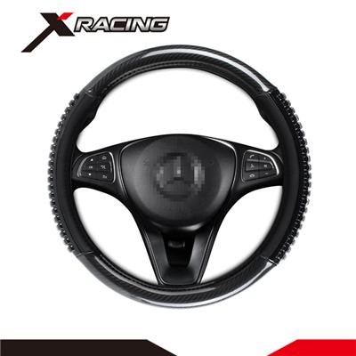 Universal Fit Comfort Grip 15 Inches Durable TPE Car Steering Wheel Cover with Emboss Pattern