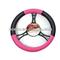 High Quality Black and Pink Lady Car Steering Wheel Cover