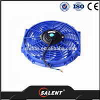 
12" Universal Slim Fan Push Pull Electric Radiator Cooling 12V Mount Kit Blue
