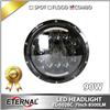 
90W 7&quot; Round LED sealed Headlights with halo turn signal for motorycycle offroad 4x4 rover truck equipments
