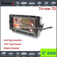 
Tri-row 5inch 7D 54w LED Work Light Bar Offroad UTE ATV Driving Lamp
