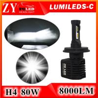 50w 3600 lumen h7 h4 car led headlight