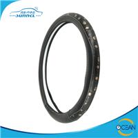 
Leather Car Steering Wheel Cover with Logo Printing
