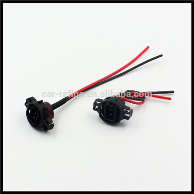 Car tail interior fog light lamp bulb H16 5202 male wiring cable harness connector
