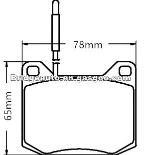 E-Mark Brake Pad Linings For PEUGEOT 424546 425006 FDB42