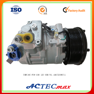 CHINA Car compressor PV9 130 12V Compressor OEM NO.:A4572300711 compressor 7sbu16c