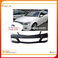 plastic front bumper primed no wash jet holes A204 880 6347 for mercedes w204 c class