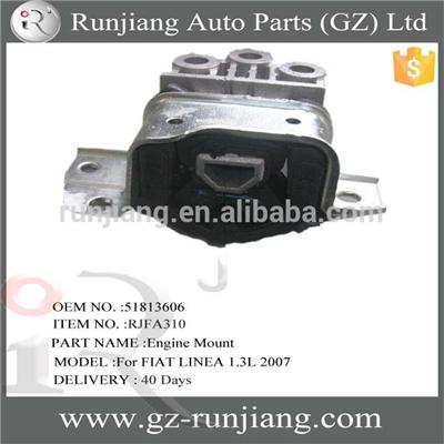 OEM NO.51813606 aluminum engine mounts for FIAT LINEA 1.3L 2007