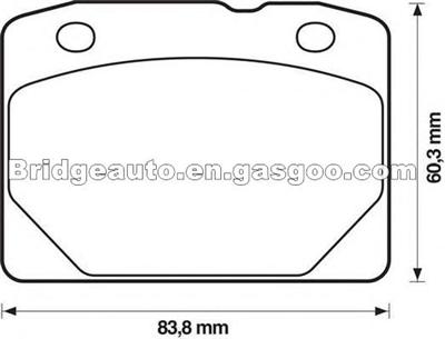Auto Brake Pads FIAT 4208932 LADA 21013501090