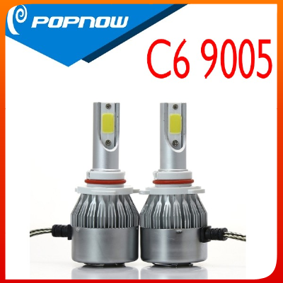 2017 hot 72w 7600lm COB C6 9005 led headlight kit for car with CE and ROHS certificate from guanzhou factory favorable offer