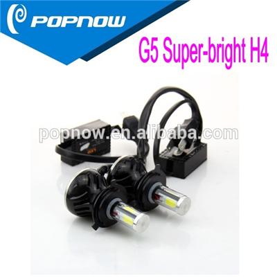 Super Bright led headlight kit, Car headlamp auto lighting system h4, 40W 4000LM Car led headlight H4