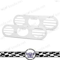 
Universal Auto Car 2pcs Silver Rear Bumper Air Diversion Diffuser Panel
