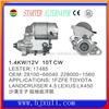 1.4kW/12 V toyota starter motor auto spare part for Landcruiser4.5 Lexus LX450 28100-66040 228000-1560 Lster:17485