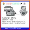 1.2kW/12 V toyota starter motor auto spare part for Toyota Piuckup 28100-75090 228000-2570 Lster:17668