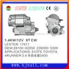1.4kW/12 V toyota starter motor auto spare part for toyota 4Runner 28100-62050 228000-5300 Lster:17671 car starter motor