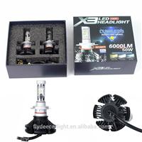 
Flydee X3 6000LM H4 H13 9004 9007 car led head light lamp h11 9005 9006 led car head light 9012 5202 h16 auto car head lamp

