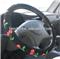 Antiskidding micro-suede fabric steering wheel cover