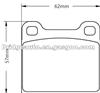 Semi-Metal Brake Pad Supplier AUDI VW 827698151 849698151