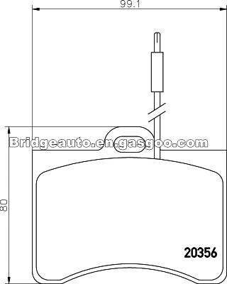 Ceramic Brake Pad Factory For CITROEN 5453876S 95565562