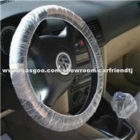 Clear White Plastic Steering Wheel Cover