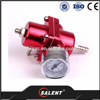 
Universal fuel pressure regulator 0-140 PSI ADJUSTABLE + GAUGE + HOSE KIT Red
