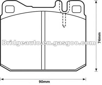 Automobile Brake Pads MERCEDES-BENZ 0004206320 0004206420 WVA20392