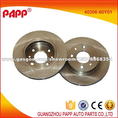 Auto Spare Parts 40206-60Y01/40206-58A01Brake Disc For Nissans Sunny B13/GA16DS/N14/N12