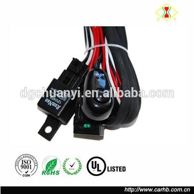 Universal 2 lead Off Road ATV Jeep LED Light Bar Wiring Harness Kit - 40 Amp Relay ON/OFF Switch ( 12V 40A waterproof )