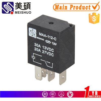 Meishuo 30A 12V 24V 4Pins Automotive micro relay
